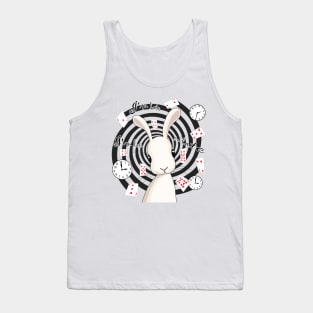 White Rabbit In Wonderland Tank Top